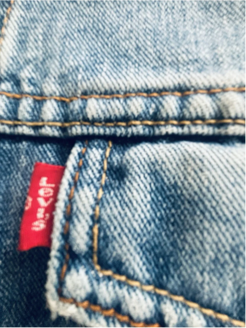 Levis Denim Jean Jacket Trucker Blue 70507-0389 Mens Medium